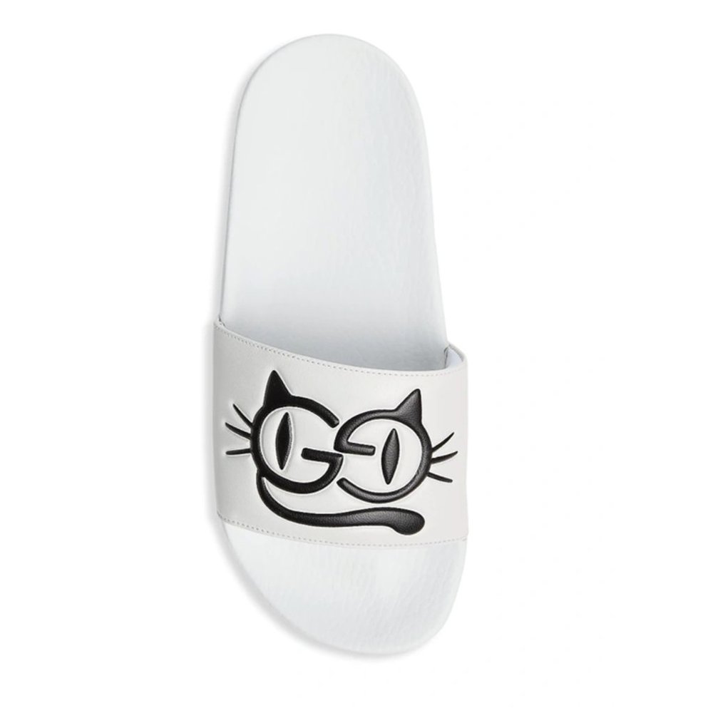 Gucci Cat Logo Pursuit Slip On Slide Sandal - Picture 15 of 15